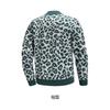 Men V Neck Button Down Leopard Print Knit Cardigan