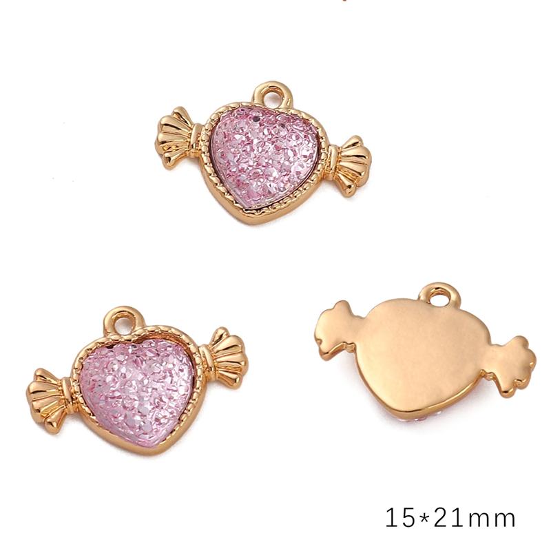 Γούρι Κράματος Διαμαντιού Καρδιά Αστέρι Φεγγάρι Μενταγιόν Κολιέ Βραχιόλι Σκουλαρίκια Αξεσουάρ Κοσμημάτων DIY