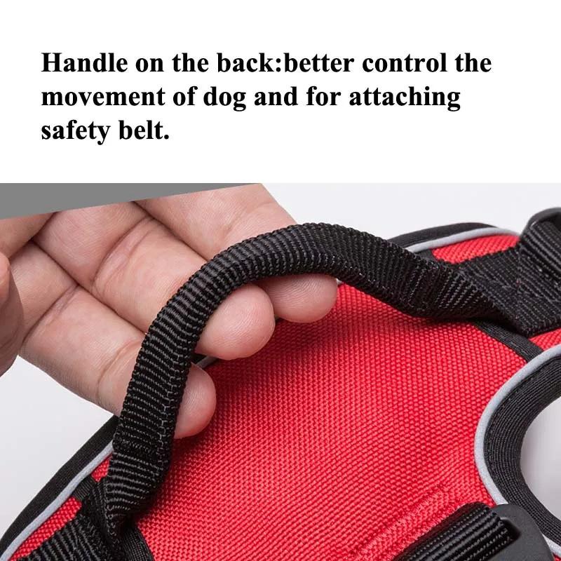 Dog Harness Vest Chest Rope Set Reflective Breathable Soft Padded Adjustable Pet Harness for Small Medium Dogs Outdoor Walking