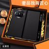 Luxury Genuine Leather Smart Window Protective Case For Huawei Mate X6 X5 X3 Collection Version Clamshell Folding Cover