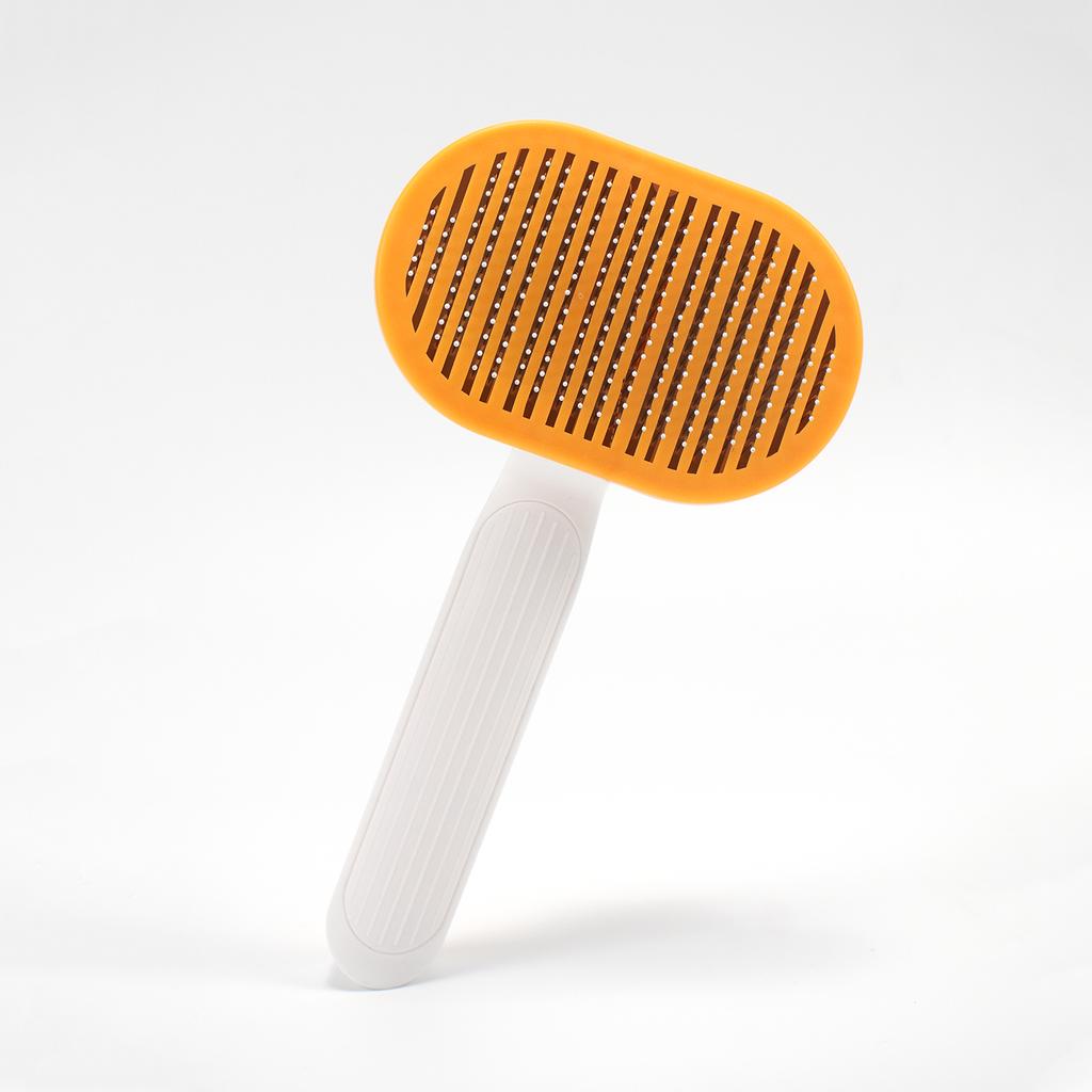 Pet Hair Deshedding Grooming Brush with Self Cleaning Push Button for Dogs and Cats