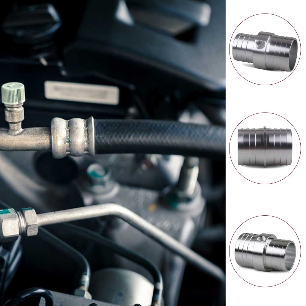 Car Radiator Hose Barb Coupler Aluminium Alloy Universal Vehicle Truck Auto Automobile Tube Joint Replaceable Spare Part