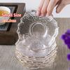 Crystal Glass Cup Coasters, Japanese Style Teaware, Thermal Insulation Teacup Tray, Small Cute Saucer, Kung Fu Tea Set Accessory