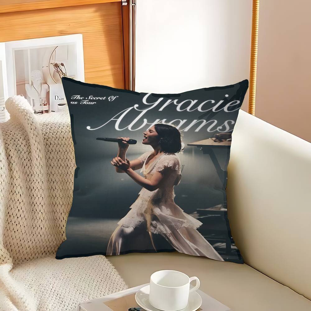 Gracie Abrams Hot Singer Cushion Cover Decorative Pillow Sofa Home Decor Case Pillow Cases