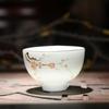 Hand-Painted White Porcelain Gongfu Tea Tasting Cup Gift Set