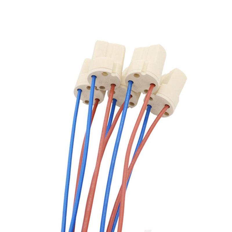 20cm G9 Type Power Socket Led Lamp Bulb Base 250V 2A Ceramic Holder Cable Wire Connector for G9 Halogen Lead LED Lights