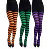 Christmas Stockings Striped High Elasticity Lady Vintage High Waist Pantyhose Cosplay Costume