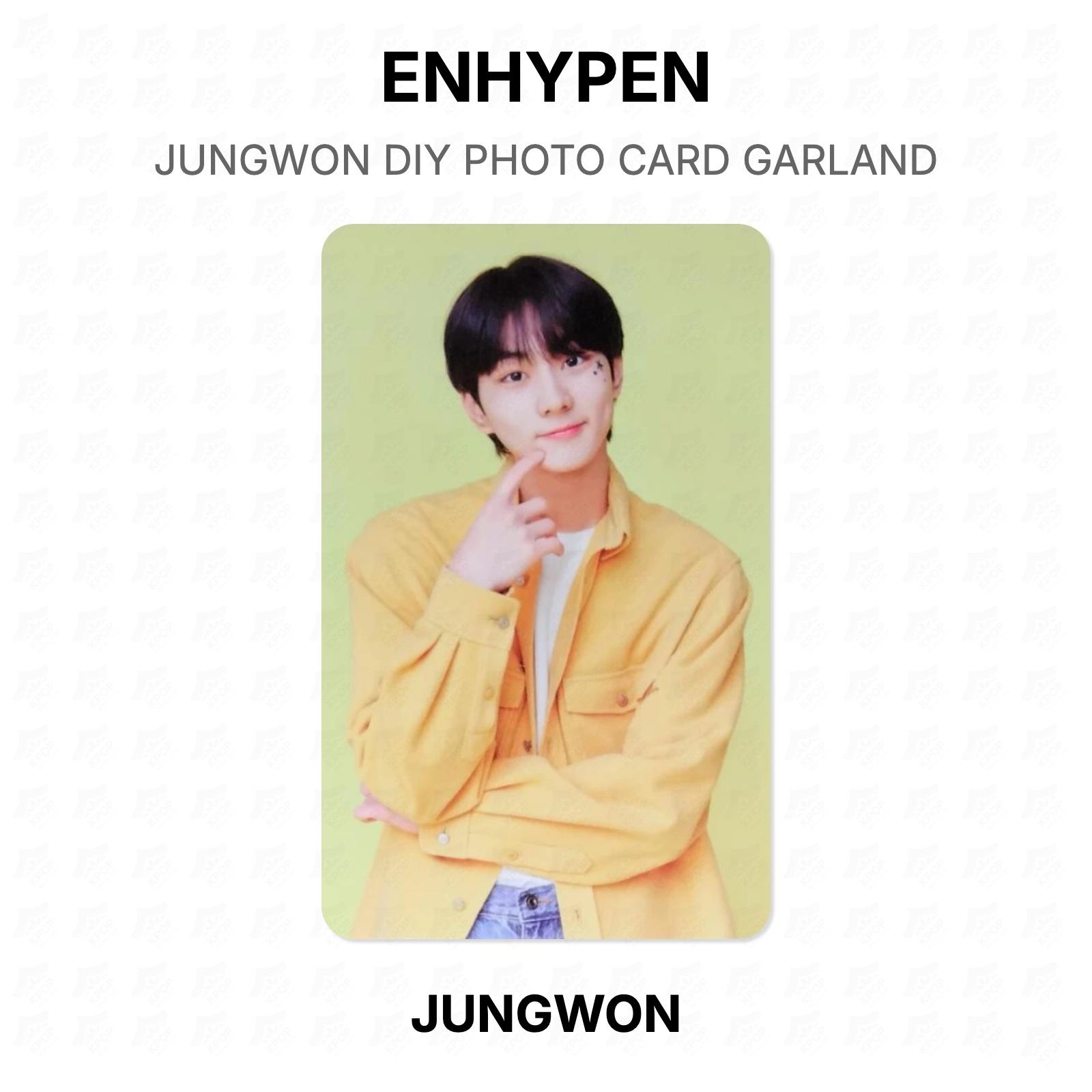 ENHYPEN ДЖУНГВОН DIY ГИРЛЯНДА ИЗ ФОТОКАРТОЧЕК Официальная фотокарточка JUNGWON 05