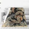 Utagawa Kuniyoshi - Dragons Blankets Flannel Breathable Sofa Throw Blankets For Home Bedroom Outdoor Throws Bedspread Quilt