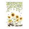 Toilet Sticker Creative Flower Pattern Toilet Lid Sticker Removable No Residue Wall Decals for Home Bathroom