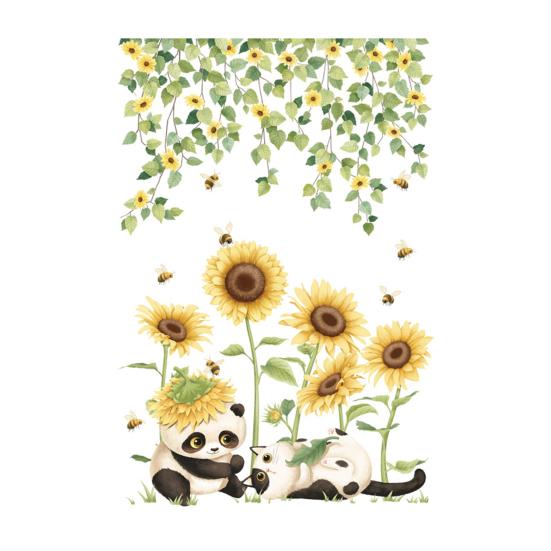 Toilet Sticker Creative Flower Pattern Toilet Lid Sticker Removable No Residue Wall Decals for Home Bathroom