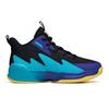 Anta Kids Non-Slip Shock Absorbing Wear-Resistant High-Top Basketball Shoes Kids Sneakers Purple Blue Yellow A312131181-2