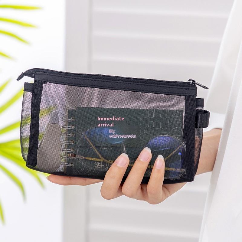 Netz-Federmäppchen Transparent Stifteetui Niedlich Einfach Ästhetische Tasche Organizer Büro Schulbedarf Für Schüler Schreibwaren