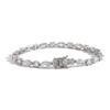 Mixed Cut Round and Marquise Cubic Zirconia Tennis Bracelet 18K Gold Plated Brass Bling Hip Hop Jewelry for Women