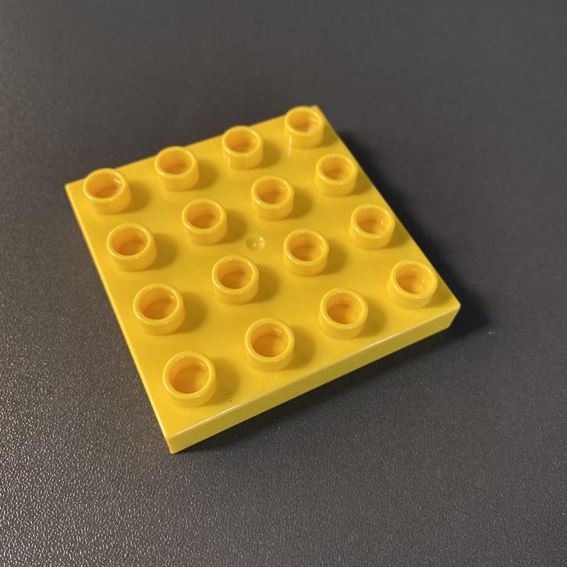 Compatible With Large Particles 4X4 Building Block 16 Holes Building Block Table Building Room Accessories Assembly Puzzle Building Block Double-Sided