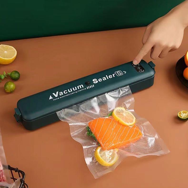 WTEMPO Mașină automată de etanșare Mașină de ambalat alimente uscate și umede Mașină de etanșare în vid din plastic de uz casnic