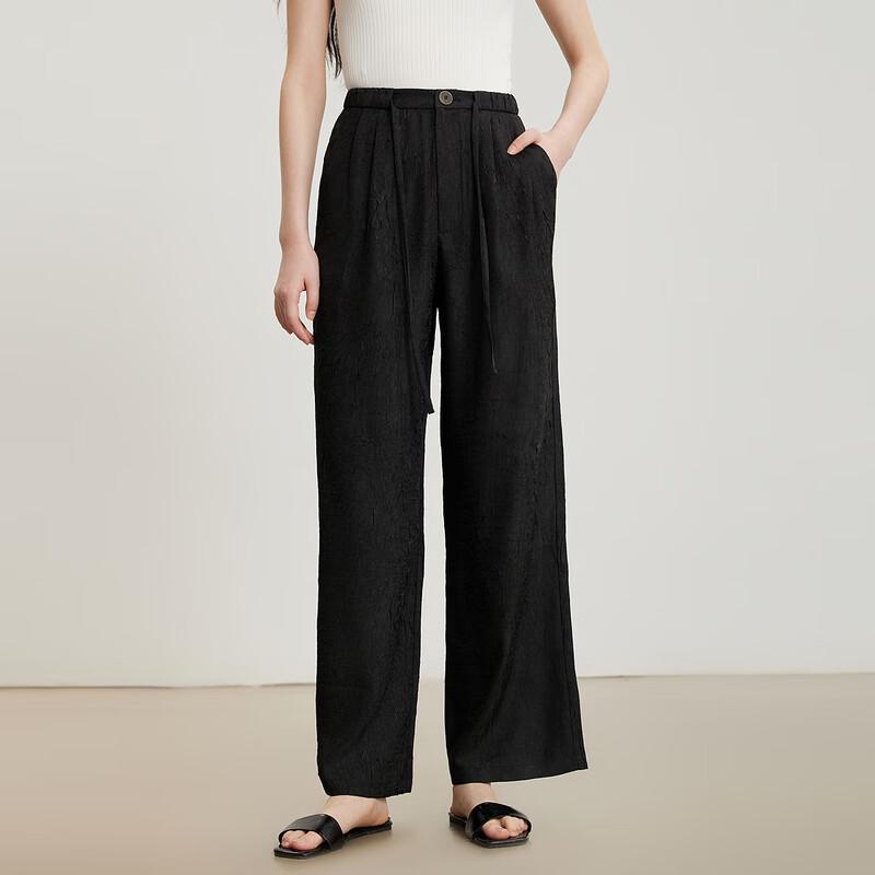 GECIN Women's Spring/Autumn Wide-Leg Straight Casual Trousers