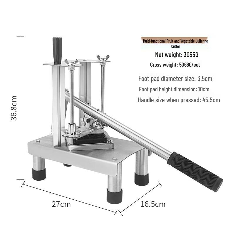ZISIZ Stainless Steel Potato and Vegetable Slicer