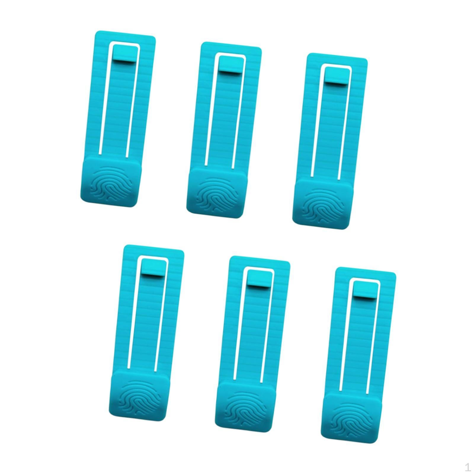 

6 Pieces Surfboard Fin Clips Buckles Multifunctional Tool Parts Adults Water Sports Practical синий