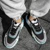 Fashion Men's Sneakers  Mesh Breathable Trendy Lace Up Thick Soled Korean Version Casual Running Shoes Comfort Sports Shoes 2024