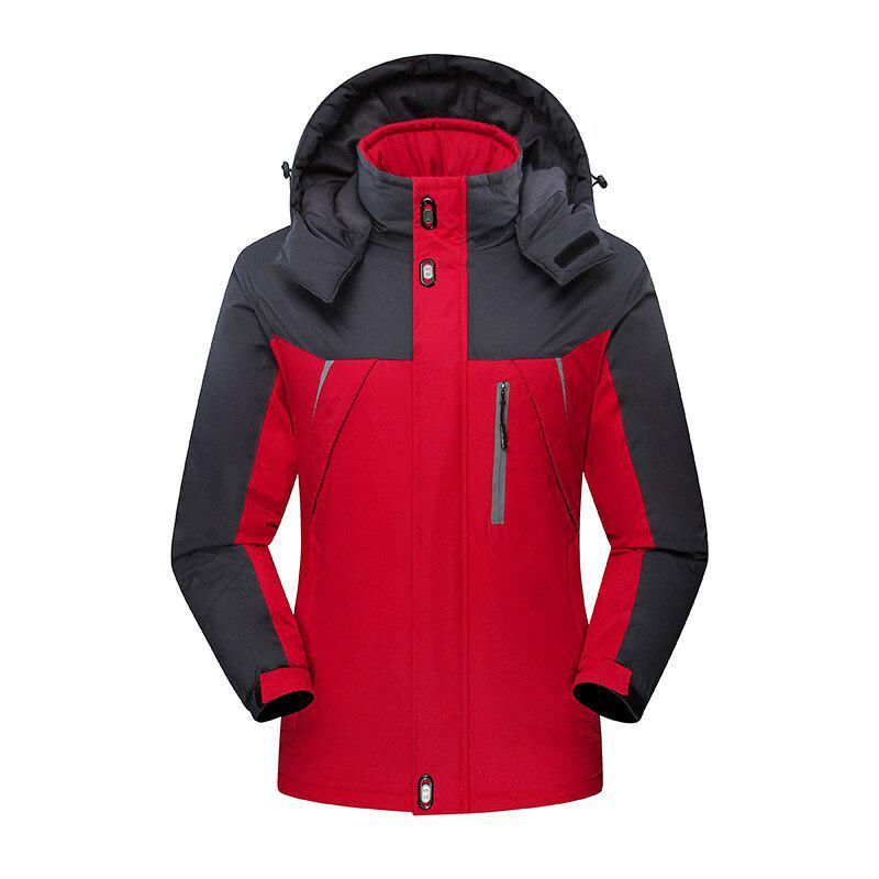 Winter Jacket Men Women Fashion Warm Outdoor Jackets Fleece Lined Waterproof Ski Snowboard Coat Plus Size