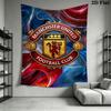 Manchester Crest Poster Bedding 1 Duvet Cover 2 Pillowcase Without Core Duvet Cover And Pillowcase Bedding Set Christmas Birthday Gift