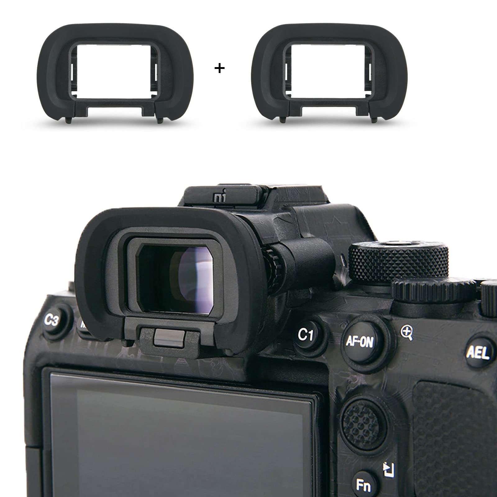 

Pack of 2 JJC Eyecups for Sony A1 and A1 Compatible with FDA-EP19 II, A9III, A7RV, A7R5, A7IV, A7SIII, Cameras. FDA-EP19 Eyepieces.