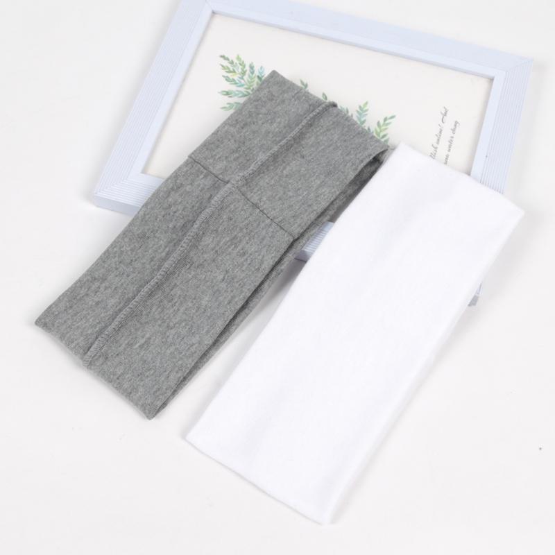 Unisex Simple Solid Color Running Sports Yoga Headband To Absorb Sweat Elastic HairBands Women Makeup Vintag Hair Accessories