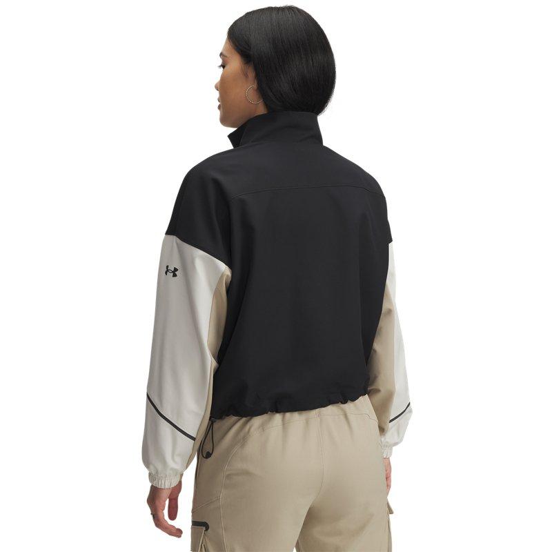Under Armour Unstoppable Short Comfortable Minimalist Color Block Warm Jacket Women jackets Black 1374889-004