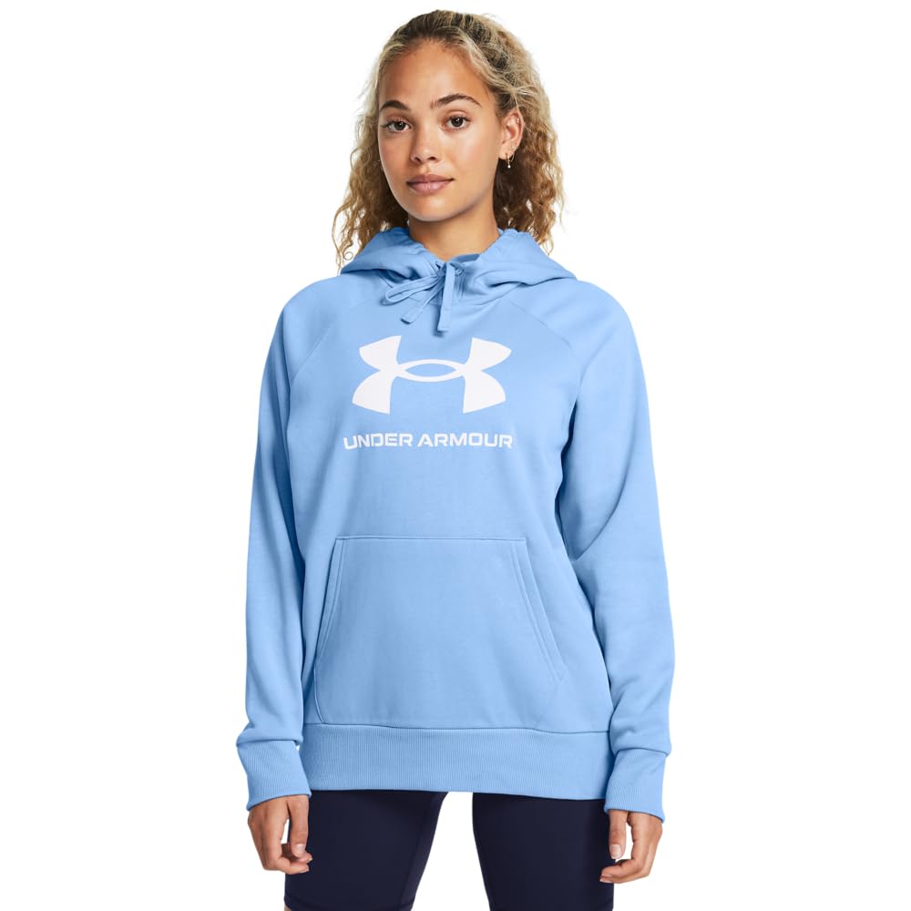 

Under Armour UA Rival Fleece Big Logo HDY Horizon Blue White SM /
