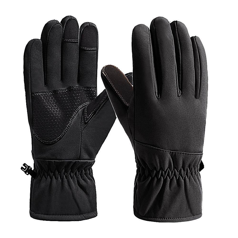 

Ski Gloves for Men s Large Cotton Cycling Driving Windproof Cold and Velvet Thickened Touch Screen Tactics for Winter Warm Gloves XL .