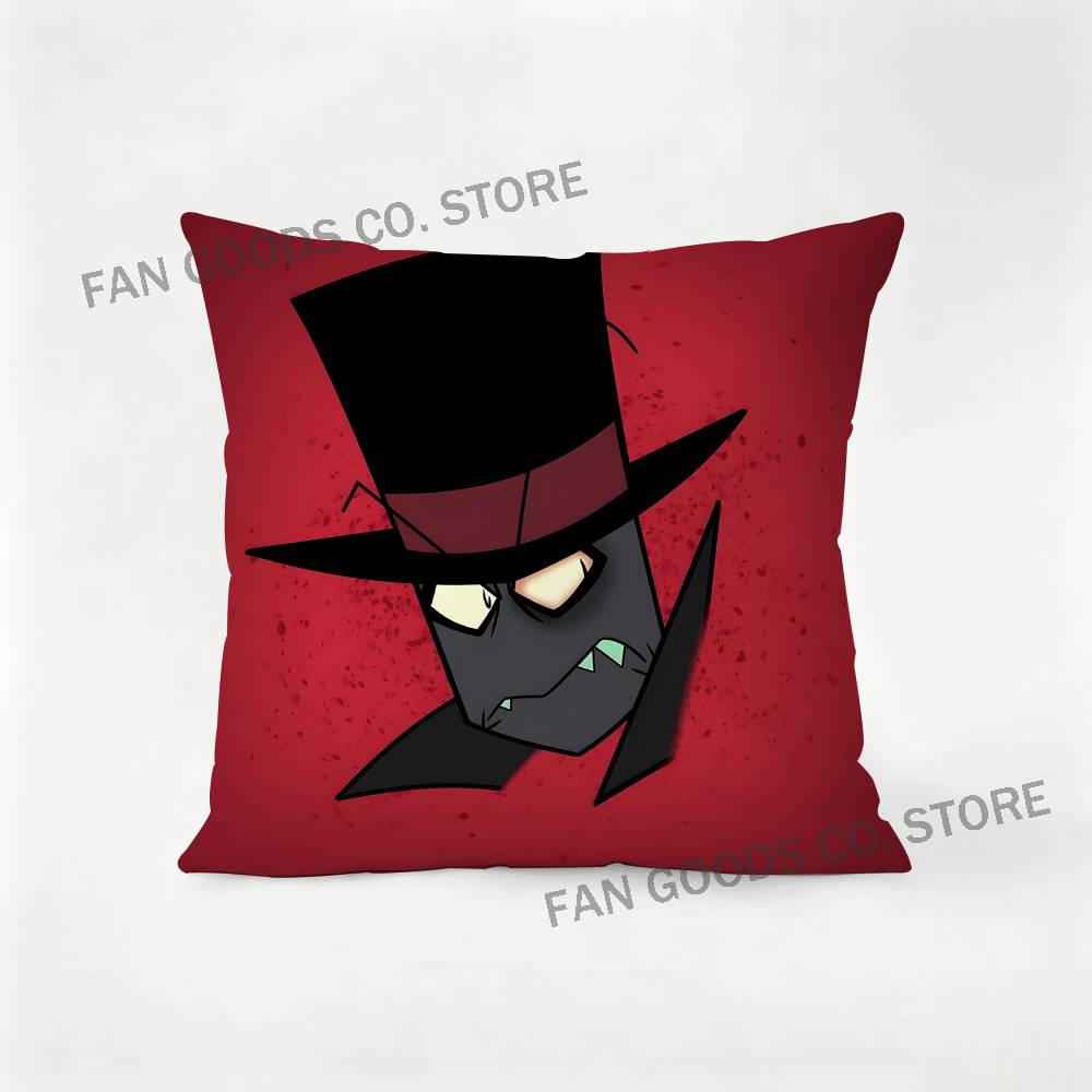 Black Flug Slys Hat Villainous Laser Pillow Case Ultra Soft Skin Friendly Fabric Cloud Like Comfort Concealed Zipper