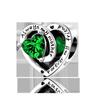 925 Sterling Silver Green Series Flower Tree Apple Pendant DIY Fine Beads Fit Original Charms Bracelet Women Jewelry Diy 1