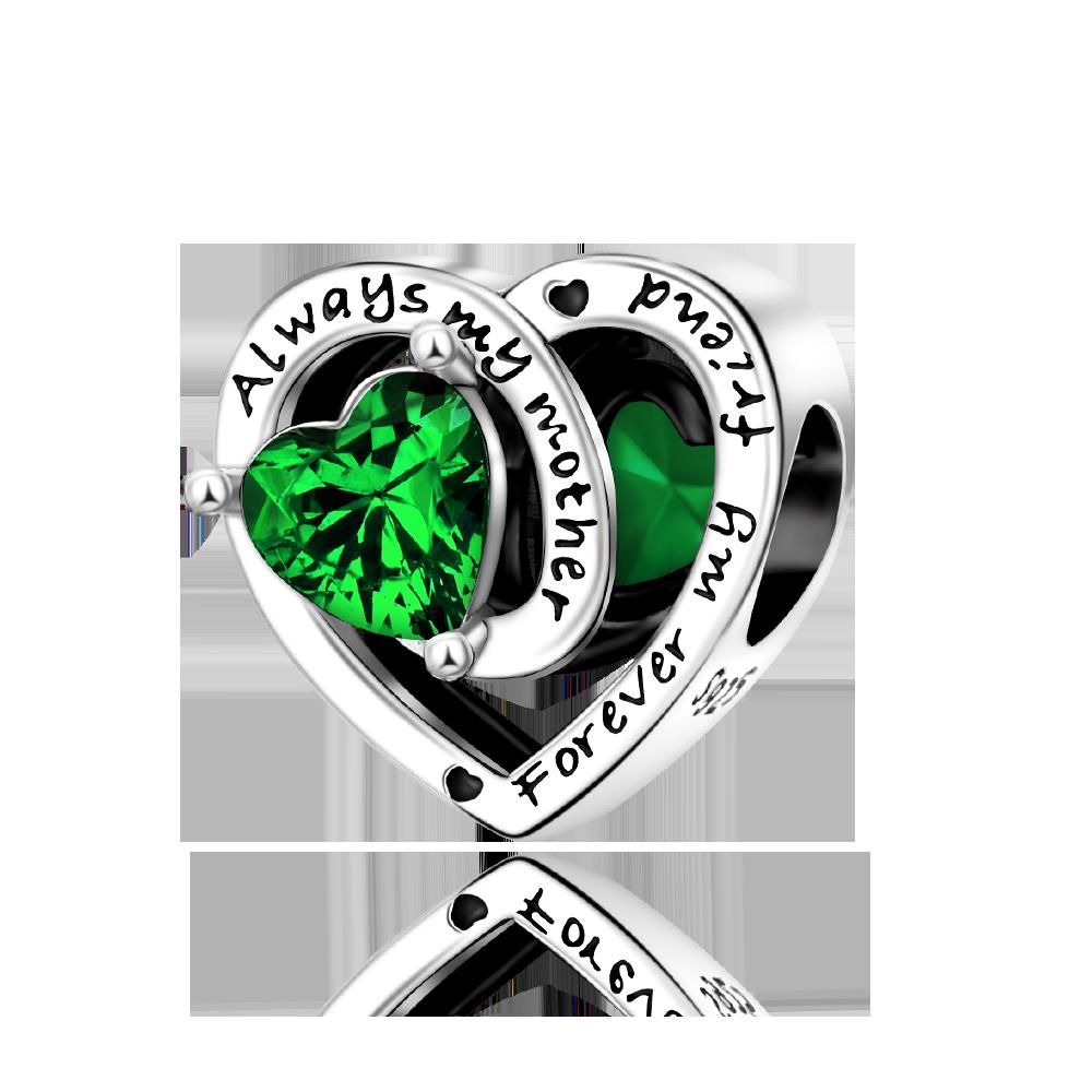 925 Sterling Silver Green Series Flower Tree Apple Pendant DIY Fine Beads Fit Original Charms Bracelet Women Jewelry Diy 1