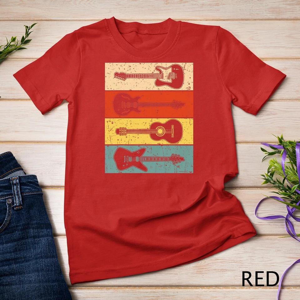 Cool Guitar For Men Women Vintage Guitar Lovers Guitarist T-Shirt Unisex T-shirt 9 M