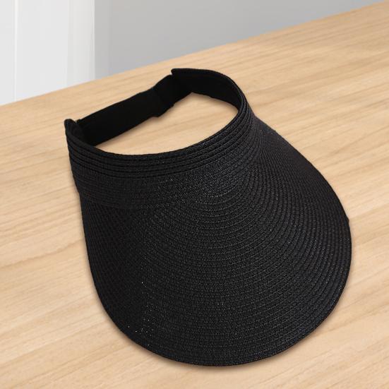 Summer Weave Sun Visor Adjustable Hat Wide Brim UV Protection Breathable
