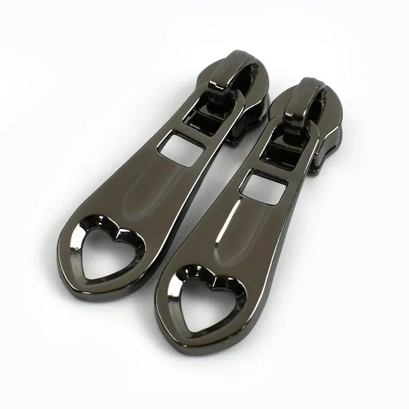 5-30Pcs Meetee 5# Nylon Zipper Puller Down Jackets Bags Zippers Sliders Garment Zips Head Repair Kits DIY Sewing Accessories