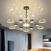 Nordic Creative Living Room Chandeliers Romantic Starry Sky 2025 New Modern White Home Bedroom Stepless Dimming Lighting Fixture