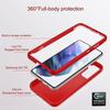 Coque 360 - BOOLING - pour Samsung S21 FE - Protection Intégrale - Rouge - Anti-Rayures
