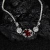 Jewelry Earrings S925 Sterling Silver With Natural Topaz Amethyst Garnet Color Treasure Bracelet Women