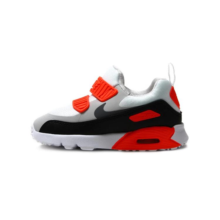 

Nike Air Max Tiny 90 Low top Toddler Shoes Black Gray Red Infant And Toddler 881924-002 22