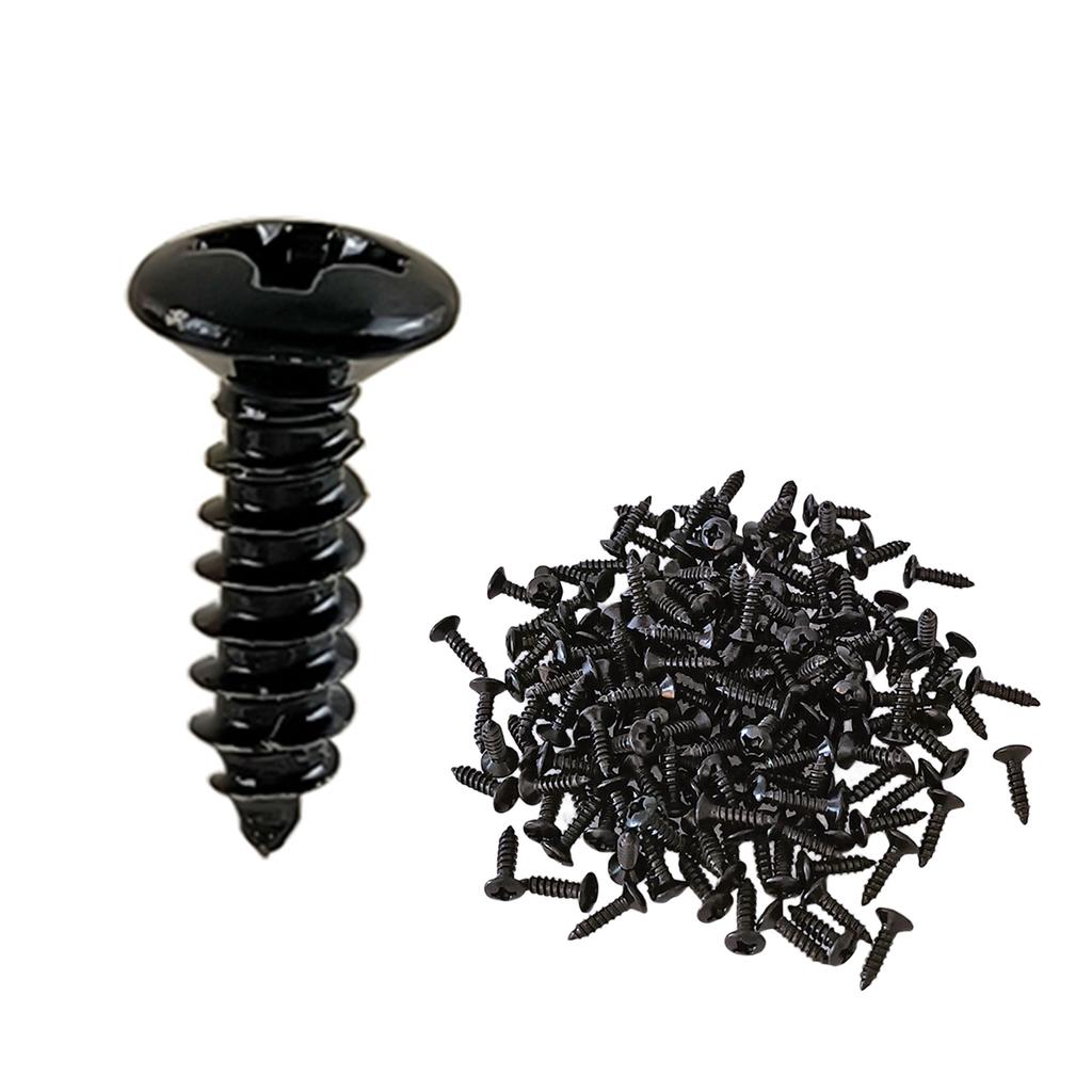 100Pcs Guitar Pickguard Screws Bass Pickguard Screws Set Guitar Mounting Screws for Electric Guitar Bass Pickguard