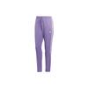 Striped Logo Print Tapered Sports Pants Women Bottoms Purple HY5528