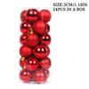 3CM Christmas Ball Christmas Tree Decoration Ornaments for New Year Halloween for Home Decor Navidad Pendant Ball Accessories