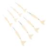 8Pcs Crochet Hook ABS Fish Tail Handle Aluminum Hook 2.5mm to 6.0mm Ergonomic Handle Crochet Hook Se