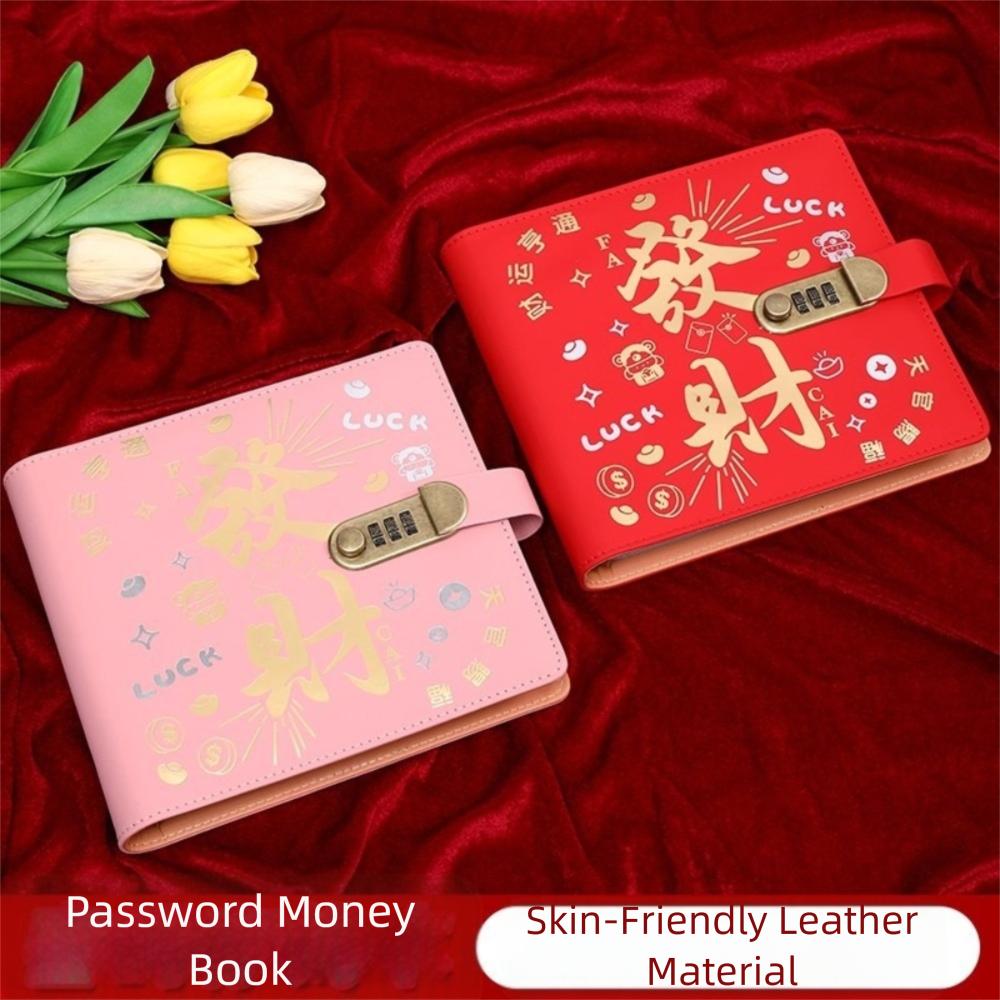 With Password Lock 200 Envelopes Money Saving Challeng PU Savings Challenges Book  Couples
