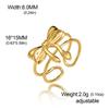 Cazador Cute Bowknot Rings Trend 2026 Stainless Steel Jewelry Adjustable Rings for Women Party Wedding Brithday Gifts New
