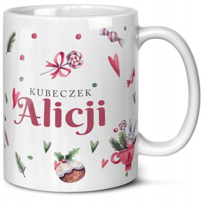 Kubek Świąteczny Z Imieniem Dla Dziecka Prezent Na Święta Mikołaja Mikołaj