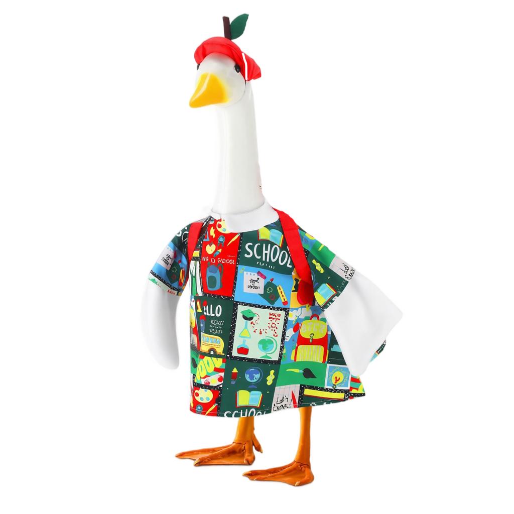 Back to School Porch Outfit Set, Decorative Clothes, Adjustable Costume for Outdoor Porch Decor