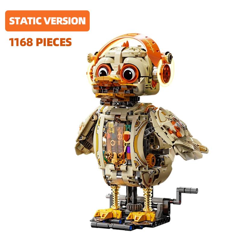 Bausteine 1168 Teile Steine Kreatives Mechanisches Entenmodell Mit LED-Licht Konstruktionsbausteine Spielzeug Geschenke Für Kinder Kinder no box